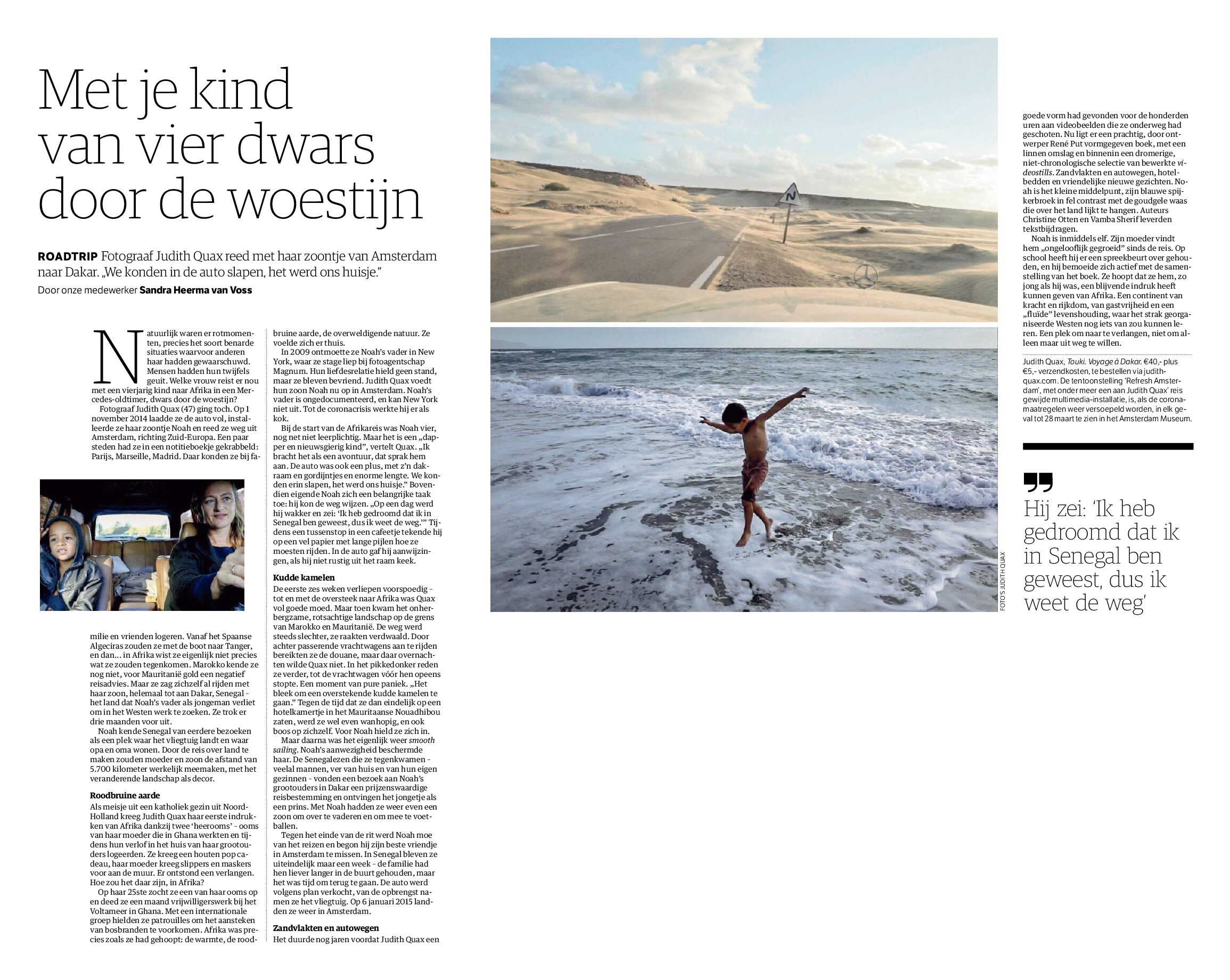 Interview in NRC newspaper